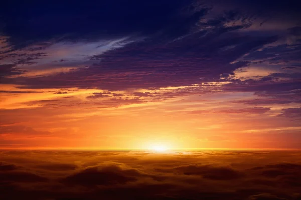 Червоний захід сонця — стокове фото