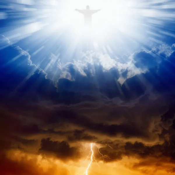 Christus, Himmel und Hölle — Stockfoto