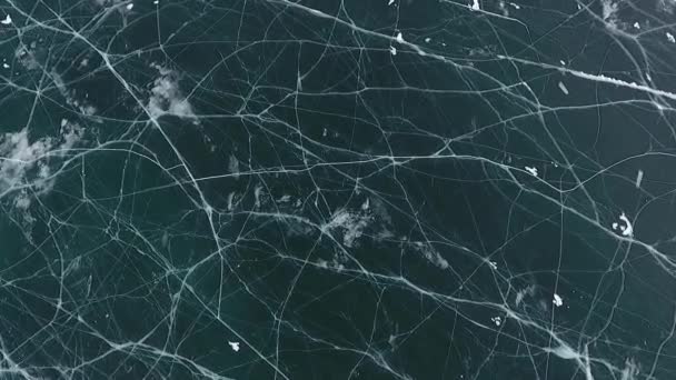 Озеро Байкал Крига Замерзає Льодовикові Гормоки Острів Ольхон Бурятія — стокове відео