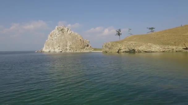 Prores Majestic Baykal Summer Lake Baykal Olkhon Adası Sallıyor — Stok video