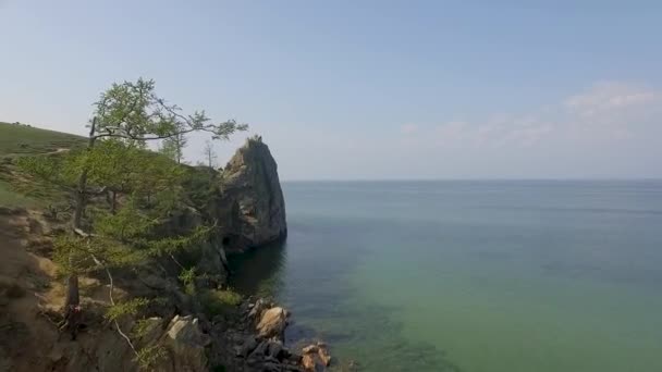 Prorees Majestatyczny Baikal Rządzi Summer Lake Baikal Olkhon Island — Wideo stockowe