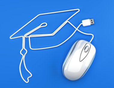 Online eğitim veya online derecesi kavramı.
