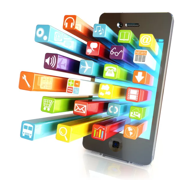 Smartphone apps — Stock Photo, Image