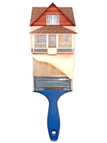 Huis schilderij concept — Stockfoto