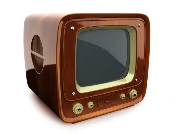 Retro wooden TV — Stock Photo, Image
