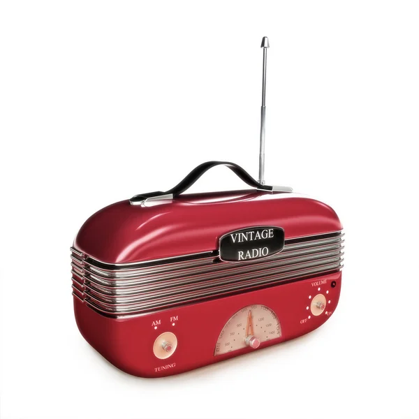 复古老式收音机 — 图库照片