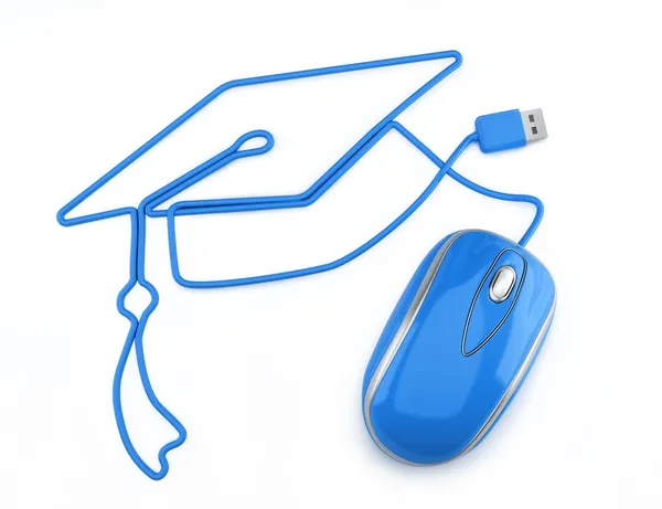 Online education, or online degree concept. — Stock Photo, Image
