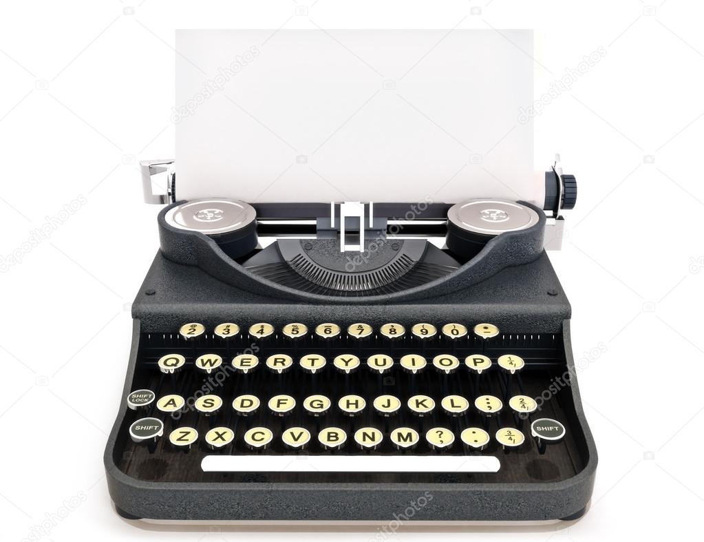Retro vintage typewriter
