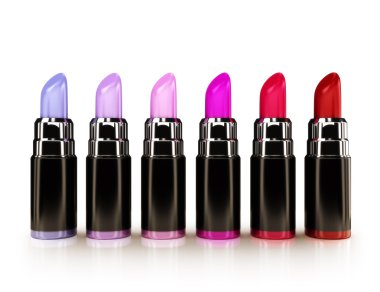 çeşitli tonları ile Rujlar