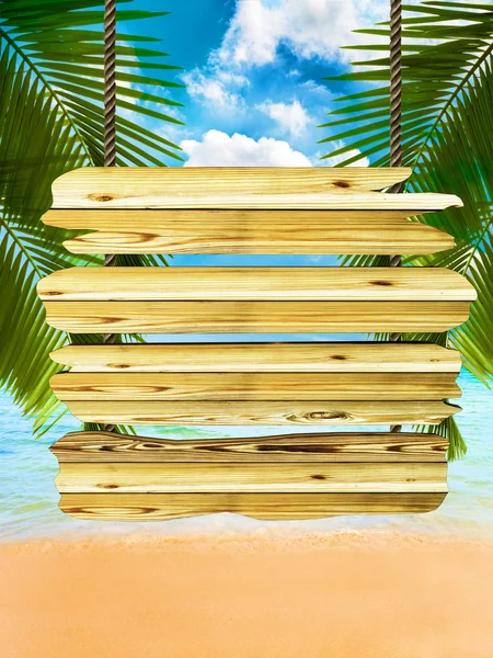 Tropical beach background — Stock Photo, Image