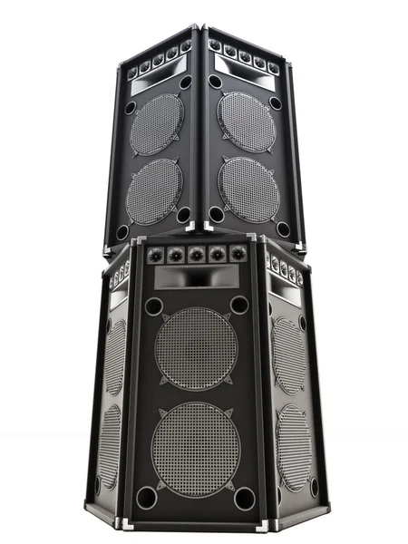 Grande alto-falantes Torre de áudio — Fotografia de Stock