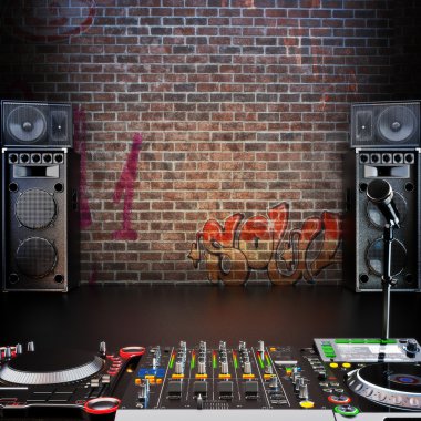 DJ r&b, rap, pop müzik arka plan