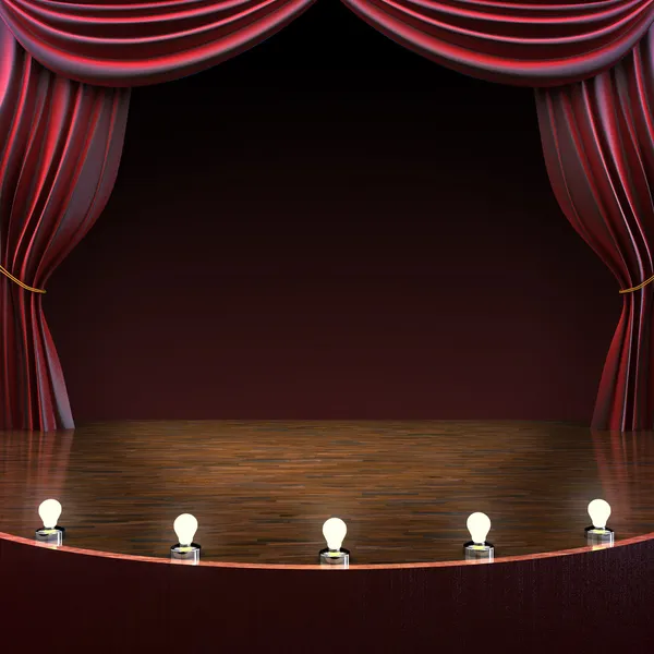 Lighted stage background — Stock Photo, Image