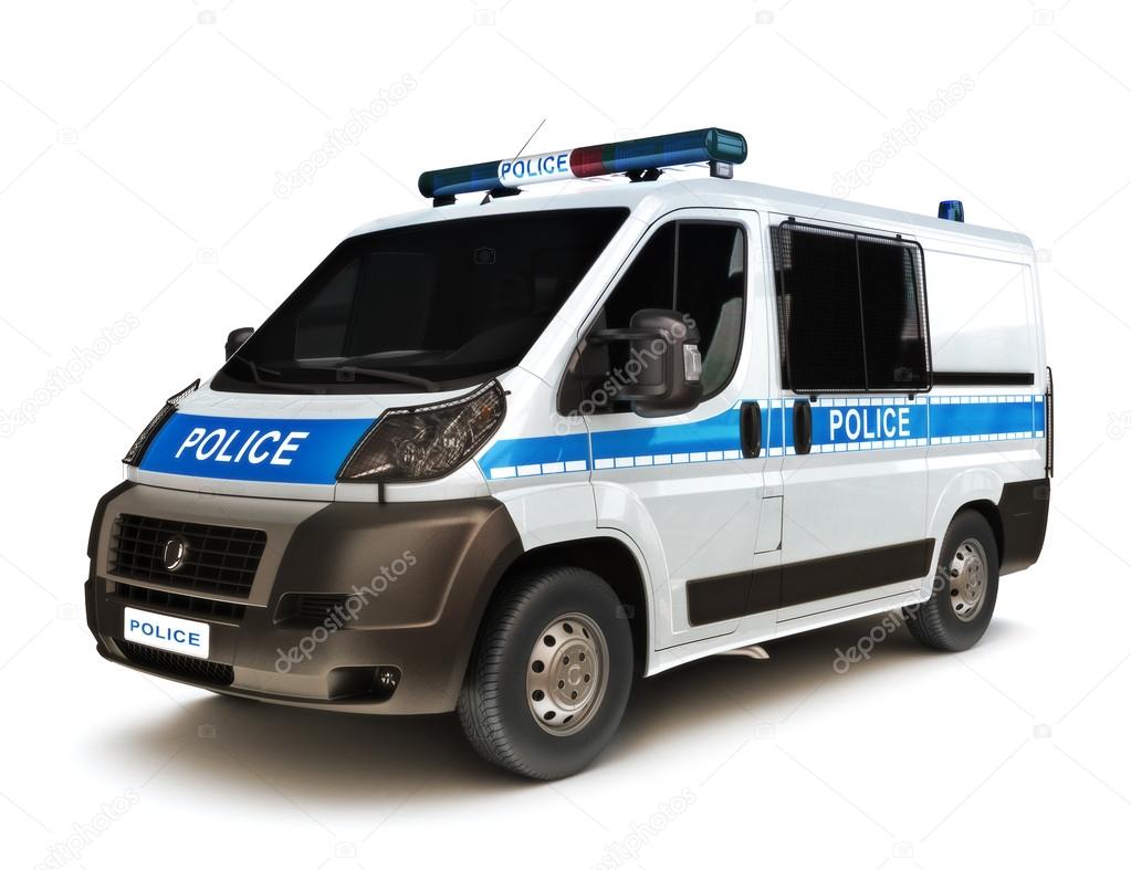 European police cruiser