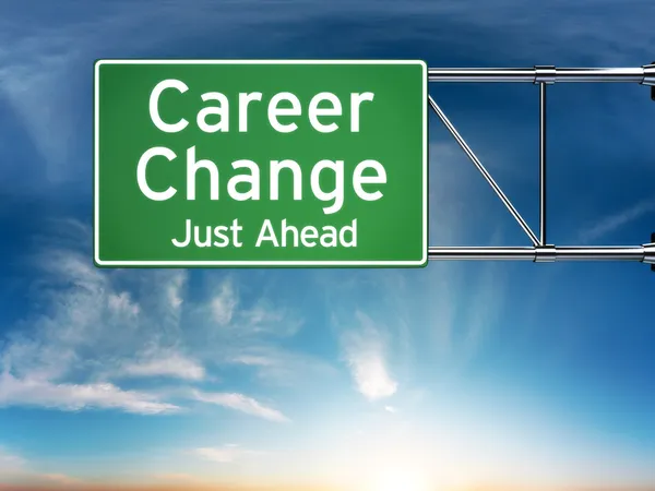 Career change just ahead concept depicting a new choice in job Career — Stock Photo, Image