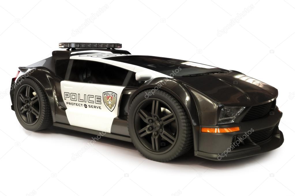 Futuristic Police car cruiser