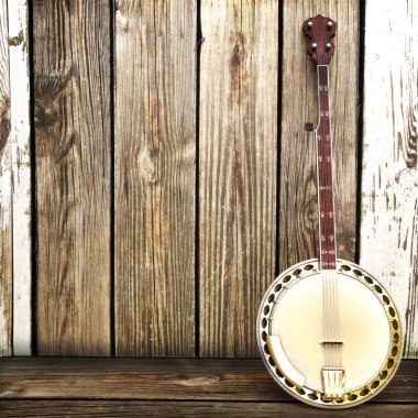 Banjo country background clipart