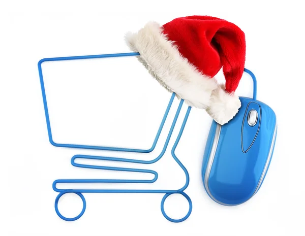 Natale internet shopping — Foto Stock