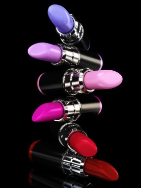 çeşitli tonları ile Rujlar