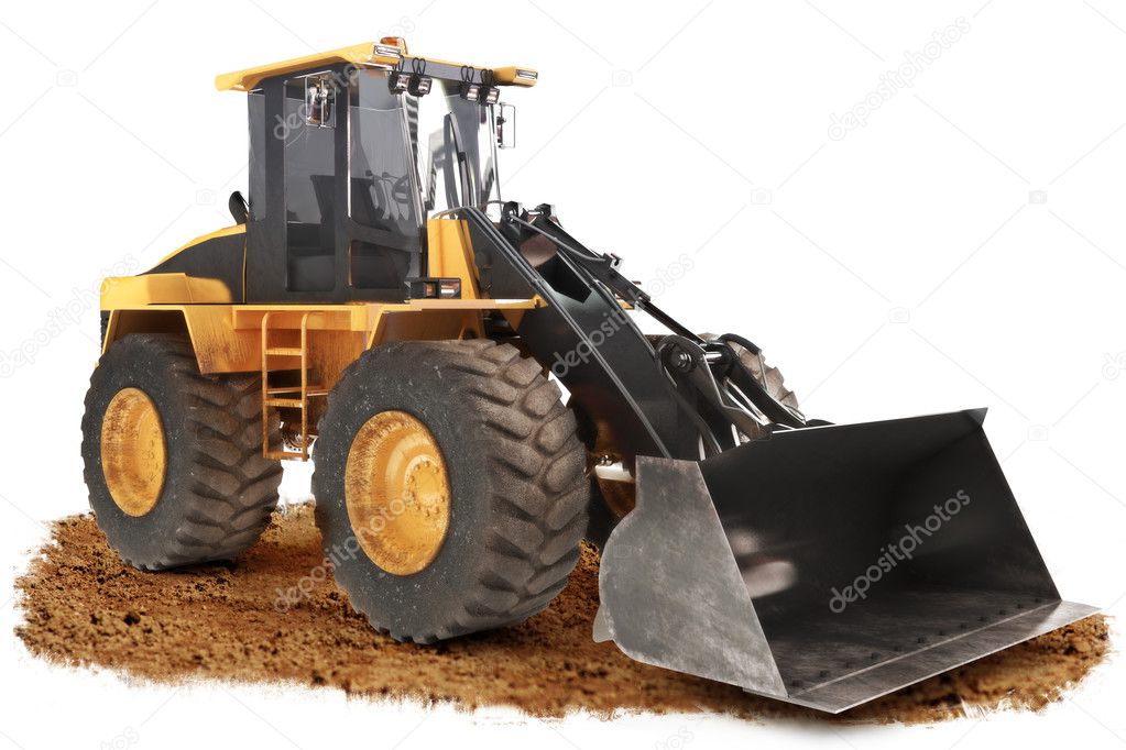 Construction bulldozer