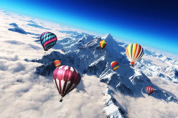 Balloon's soaring — Stock Photo, Image