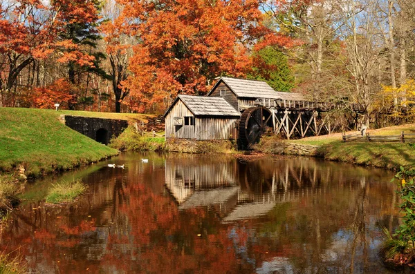 Mabry Mill, Blue Ridge Parkway, Вирджиния, США Стоковая Картинка