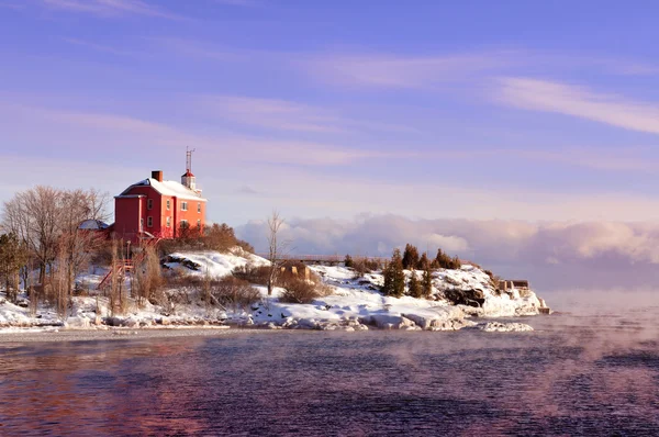 Marquette Harbor Lighthouse, Michigan EUA Imagens De Bancos De Imagens Sem Royalties