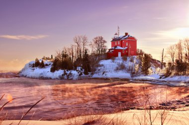 Marquette Harbor deniz feneri, Michigan A.b.d.