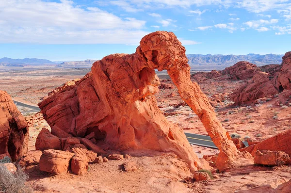 Elephant Rock, Valle del Fuoco, Nevada Stati Uniti — Foto Stock