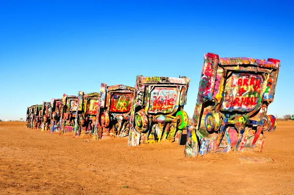 Cadillac Ranch, Amarillio, Τέξας, ΗΠΑ Royalty Free Εικόνες Αρχείου