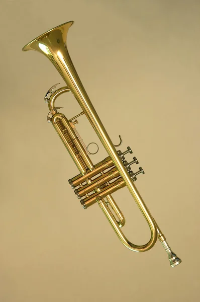 Trumpet in gold — Stock Photo, Image