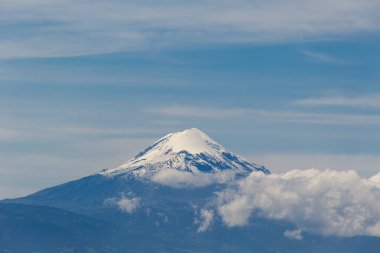 The pico de orizaba national park contains the highest mountain in Mexico clipart