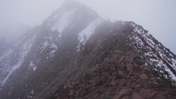 Malinche vulkanen, panoramautsikt från toppen av skogen — Stockvideo