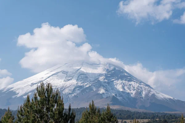 Wulkan Popokatepetl Puebla Meksyk — Zdjęcie stockowe