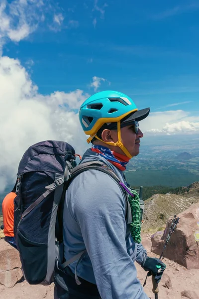 Hombre Escalando Una Montaña México —  Fotos de Stock