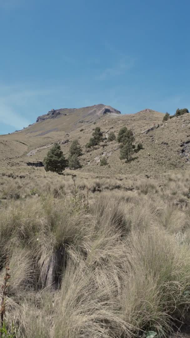 Panorama Einer Berglandschaft Puebla Mexico — Stockvideo