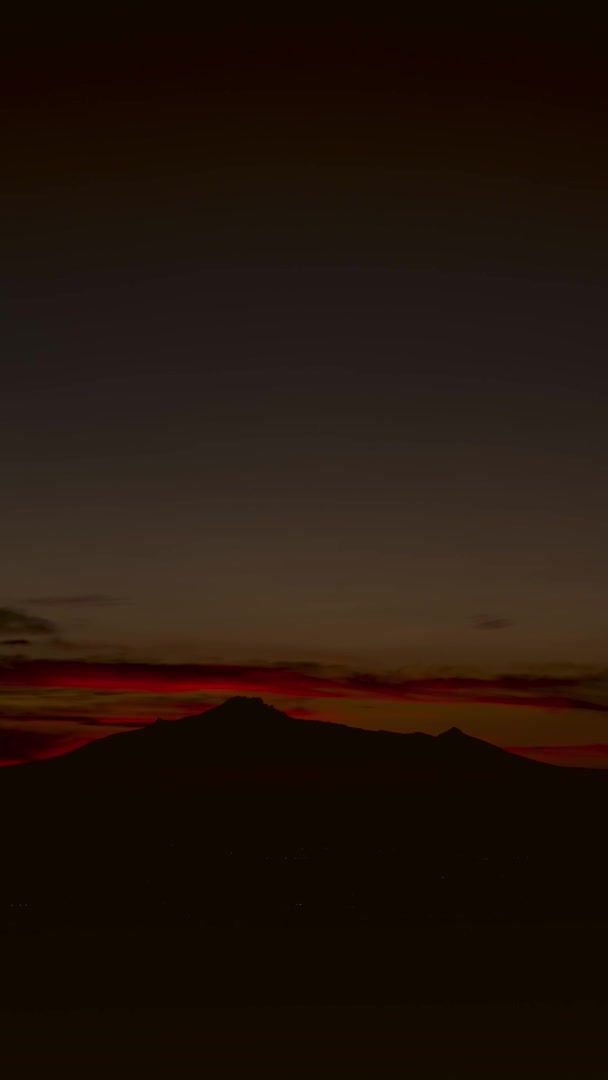 Góra Malinche Wschodzie Słońca Puebla Meksyk — Wideo stockowe
