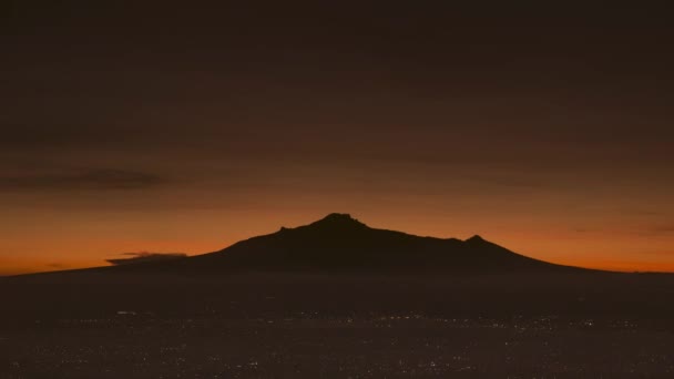 Malinche Mountain Sunrise Puebla Mexico — Video Stock