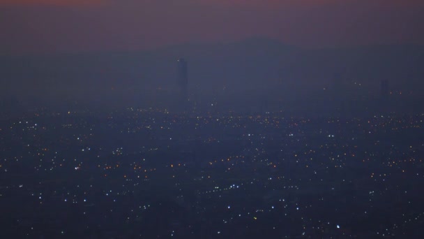 Egy Timelapse Puebla Város Hajnalban — Stock videók