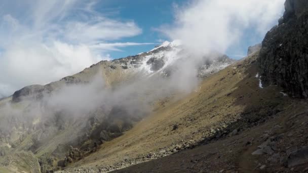 Panoramic Volcano Iztaccihuatl Puebla Mexico — ストック動画