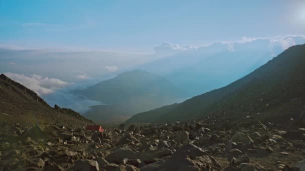 Vista Panoramica Del Vulcano Sierra Nera Messico — Video Stock