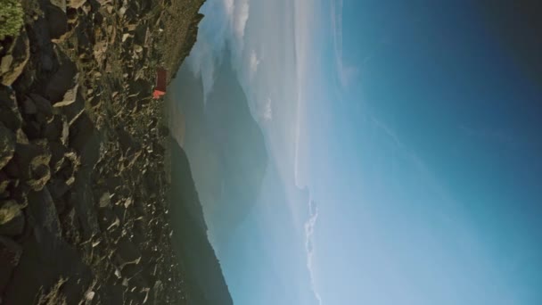 Una Vista Panoramica Del Vulcano Sierra Nera Messico — Video Stock