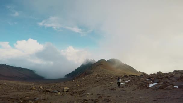 Lapso Tiempo Del Volcan Pico Orizaba Cara Sur Mexico — Wideo stockowe