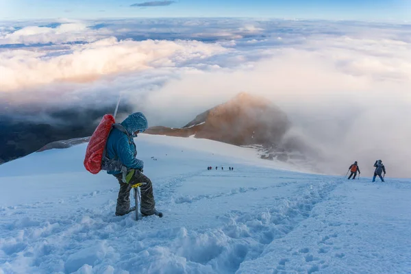 Success Freedom Happiness Achievement Mountains — Stock Photo, Image