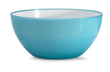 boş yeşil derin fincan tabağı beyaz arkaplanda izole edildi