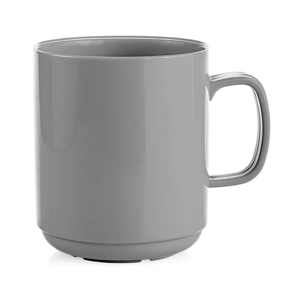 Κούπα κενό κενό για καφέ ή τσάι που απομονώνεται σε λευκό φόντο — Φωτογραφία Αρχείου