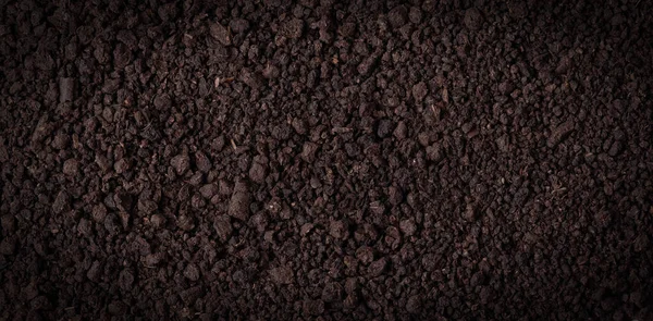 Brązowy tło tekstury gleby dla koncepcji ogrodnictwa — Zdjęcie stockowe