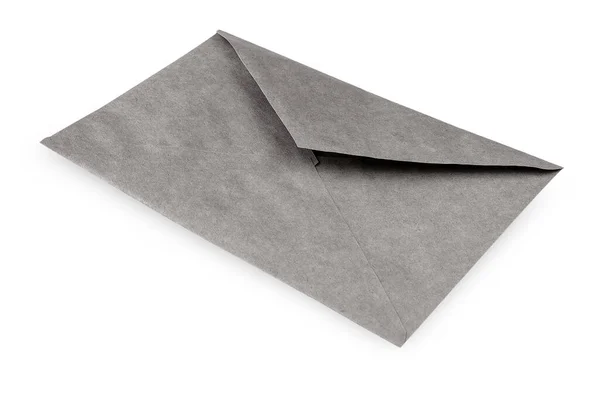 Envelope de papel isolado em um fundo branco — Fotografia de Stock