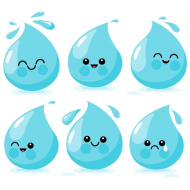 Çizgi film karakterleri. Vektör illüstrasyonu