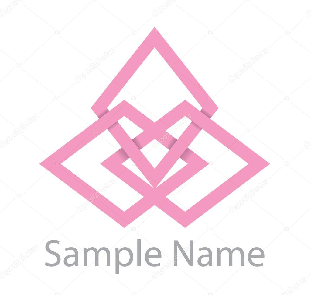Icon of lotus in easy shape